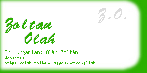 zoltan olah business card